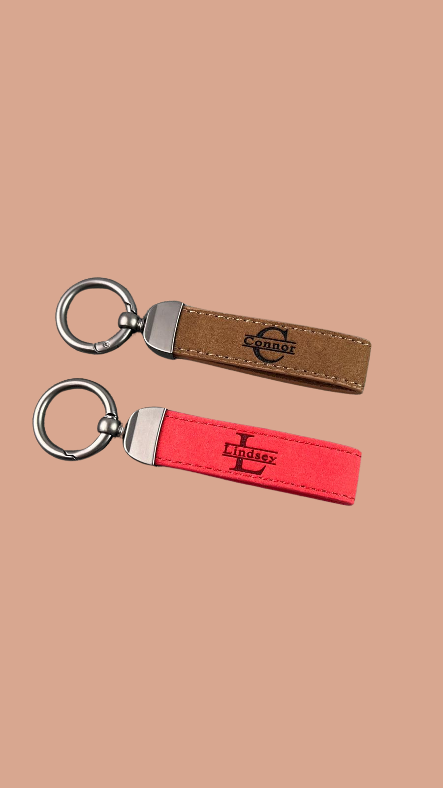 Customized Leather Keychain Name Clipart Quote Text Verse Coordinates Personalized High Quality Heavy Duty Apparels