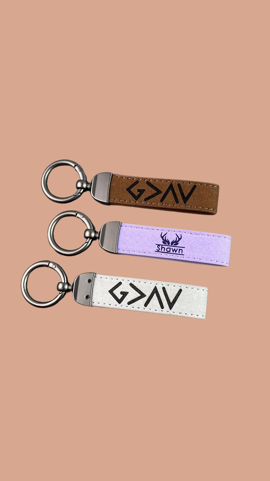 Customized Leather Keychain Name Clipart Quote Text Verse Coordinates Personalized High Quality Heavy Duty Apparels