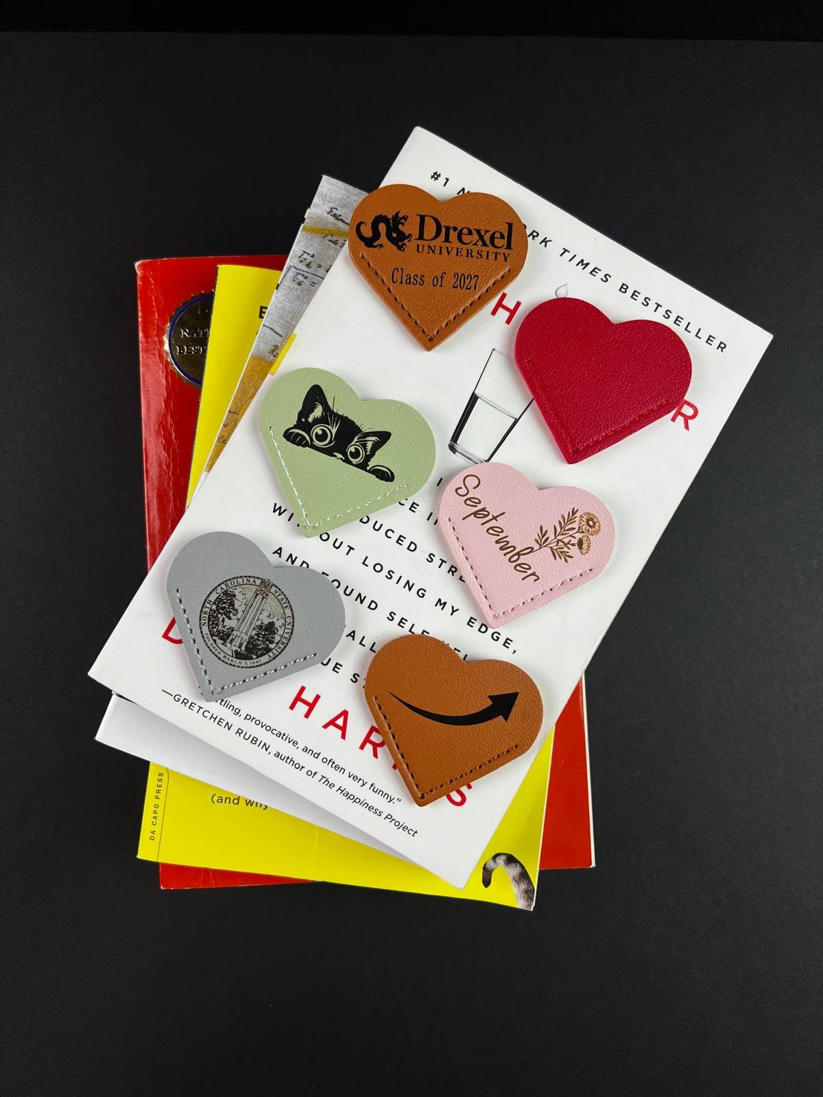 Personalizable Bookmarks Heart Shape Cute Gift Custom Logo Bookmark Gift For People Read Book Clip Library Gift Teacher Gift Customized Gift