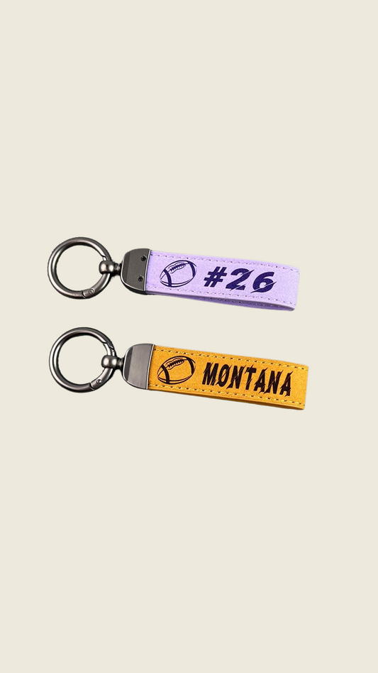 Personalized Football Keychain