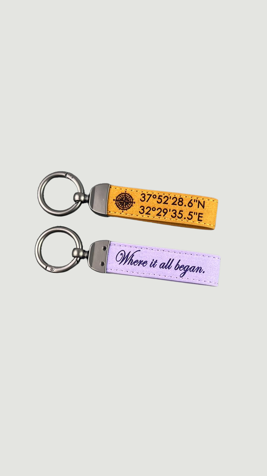 COORDINATES Gift Keychain