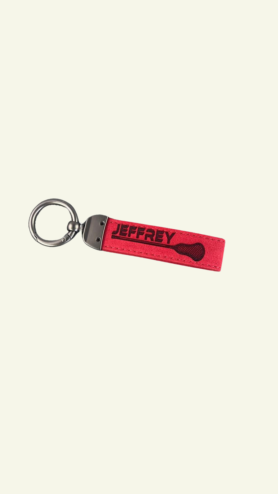 Personalized Lacrosse Keychain