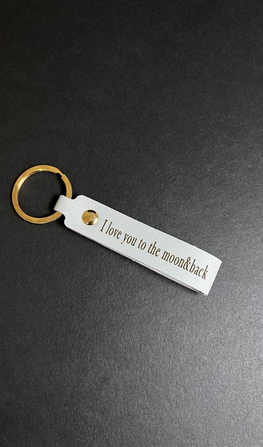 Minimalist Keychain Gift For Him Personalized Leather Accessory For Her Gift With Customization On Accessory Show Love With a Gift For Daddy