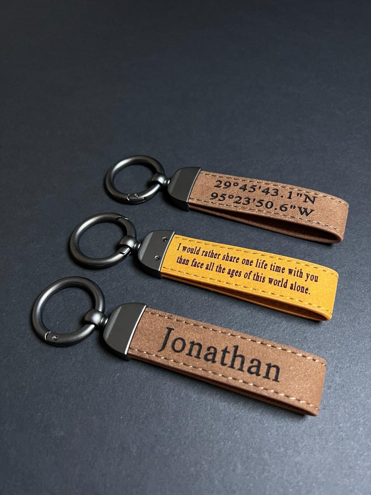 Handmade Adult Gift For Christmas Office Workers Gift Grandson Keychain Gift For Papa Key Fob Accessory Gift Under 10 USD Grandfather Gift