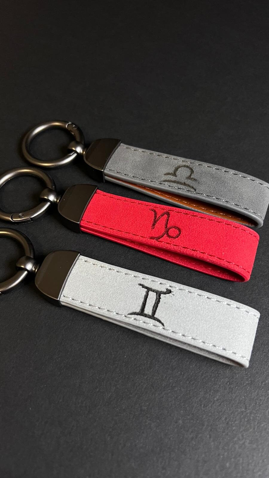 Personalized Zodiac Sign Gift with Birth Sign Customized Zodiac Sign Leather Keychain Birthday Gift For Girlfriend Gift For Women Accesory