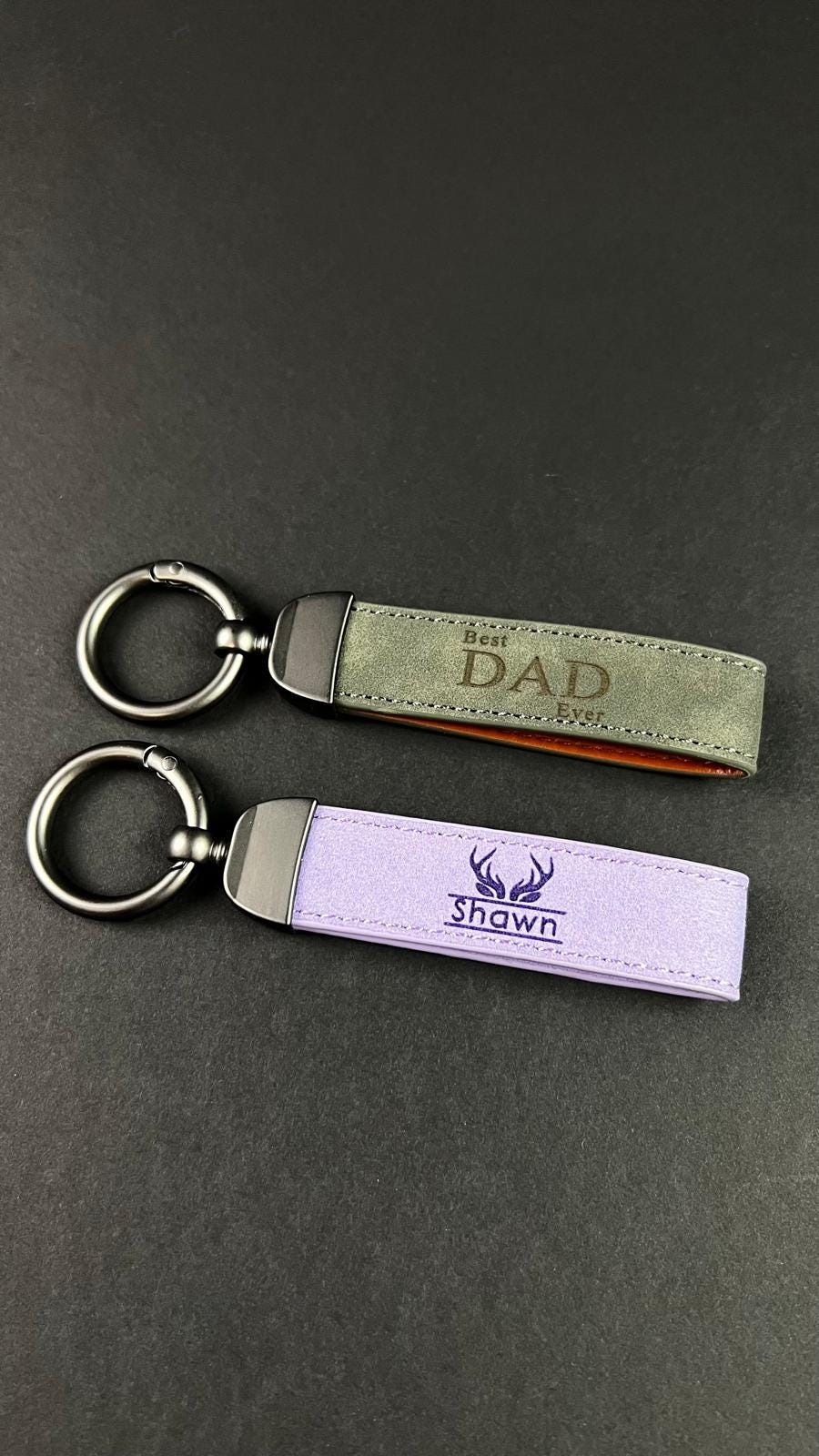 Papa Gift Keychain Personalized Father Item Customized Grandfather Keychain Show Love Cute Gifts For New Year Family Gathering Pawpaw Keyfob