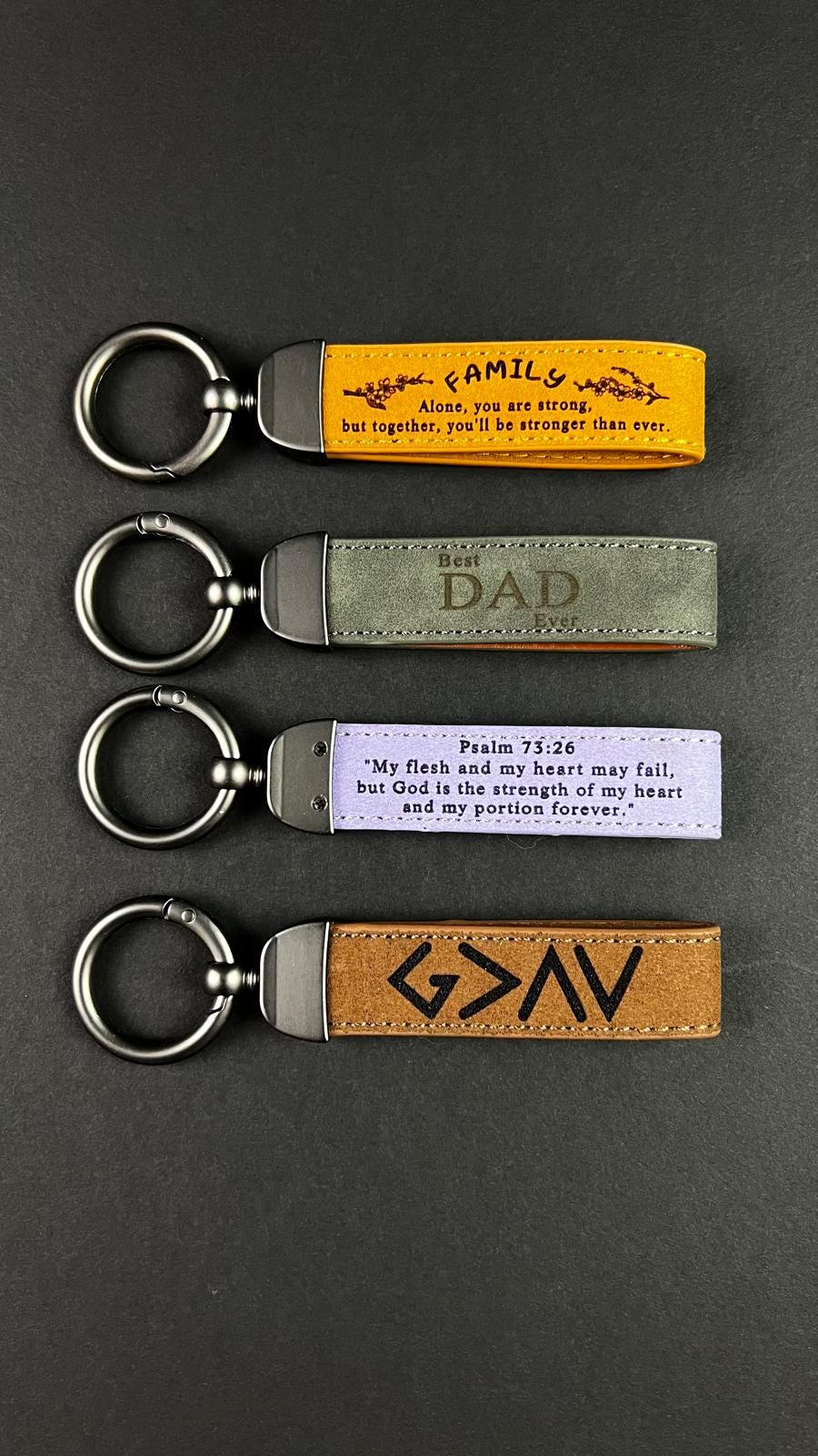 Papa Gift Keychain Personalized Father Item Customized Grandfather Keychain Show Love Cute Gifts For New Year Family Gathering Pawpaw Keyfob