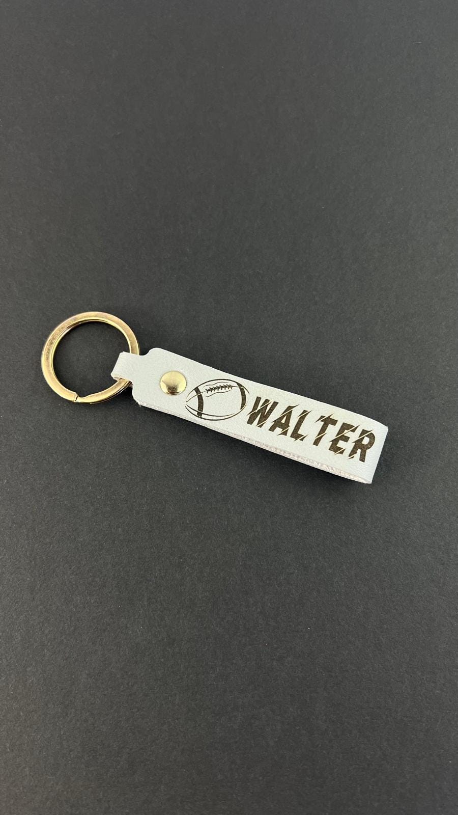 Personalized Football Keychain Christmas Slim Keychain Custom Logo Team Keychains Leather Keychain Accessory Cute Small Gift Idea