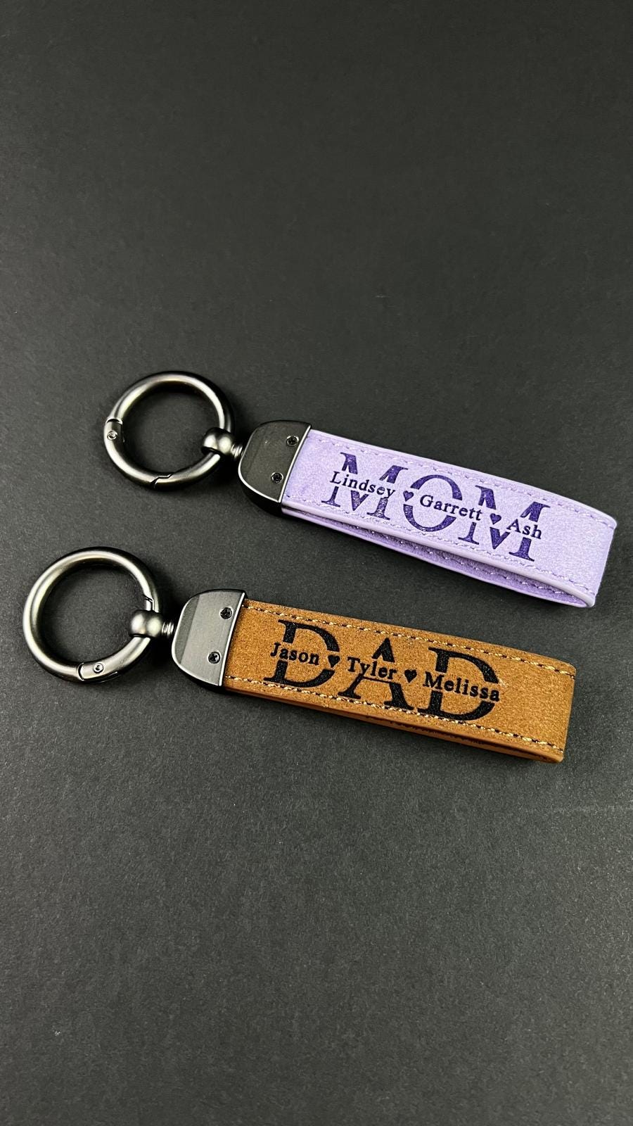 Papa Gift Keychain Personalized Father Item Customized Grandfather Keychain Show Love Cute Gifts For New Year Family Gathering Pawpaw Keyfob