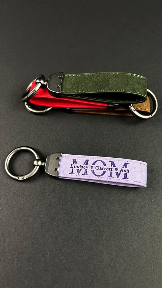 Personalized Mother Gift With Names Elegance Mother Gift Under 10 Cute Little Mommy Accessory Mothers Day Item Customized Mother Keychains