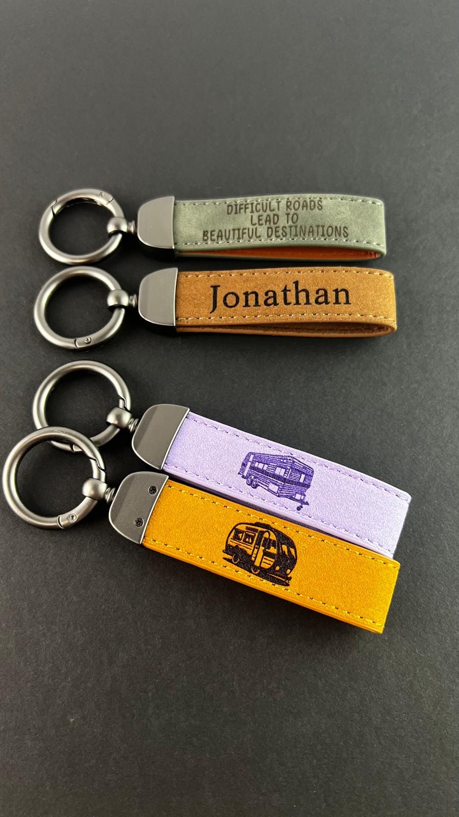 Camper Accessory on the go To Road Trip Keychain desing For RV Keychain Gift For Driver Long Drives With Girfriend Gift For His Trip Route66