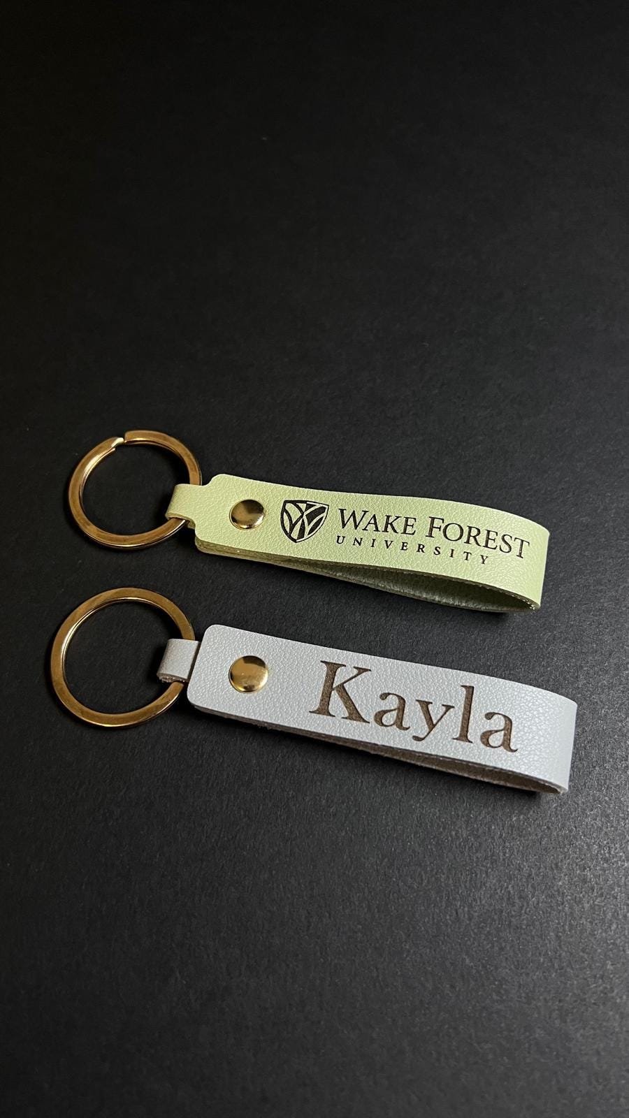 Pack of Personalized Keychain Custom Slim Keychain Group Gifts Affordable Corporate Apparel Seconds Sale Logo and Name Engraved Group Gifts